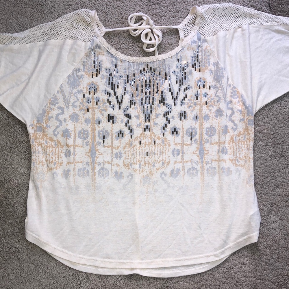 Miss me rhinestone top